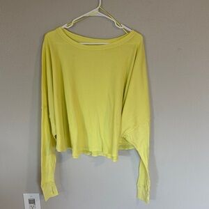 We The Free Bright Yellow Long Sleeve Top